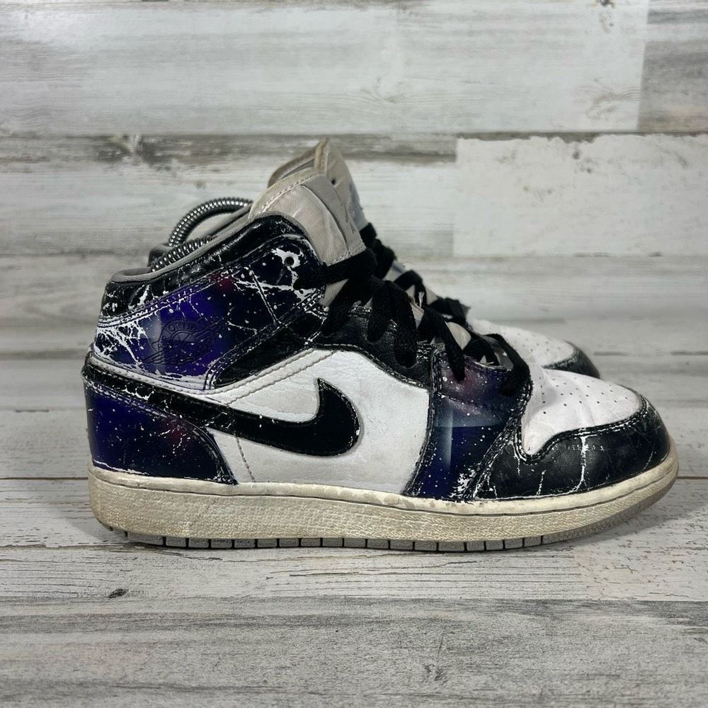 Nike Kids Air Jordan 1 High OG Tie Dye PS Cu0449 100 Sneaker Black & White Size